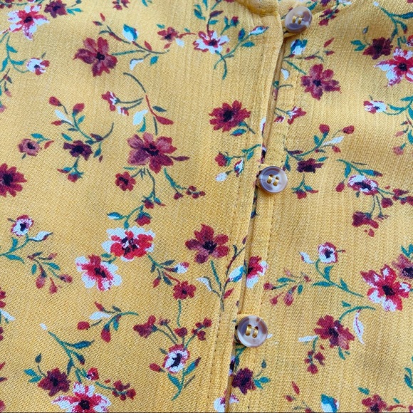 Sky and Sparrow yellow floral mini summer dress - Picture 9 of 10